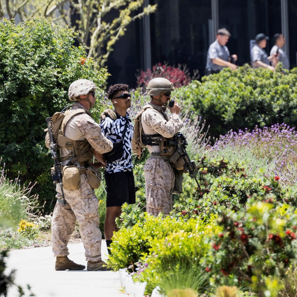 Marines, in a Rare Move, Briefly Detain Man in Los Angeles